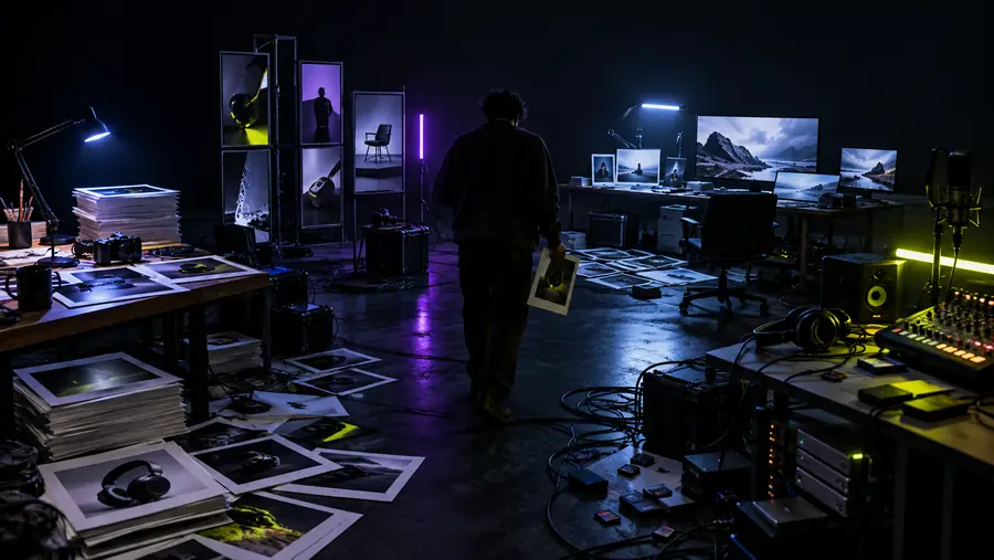 A fragmented manual media workflow
