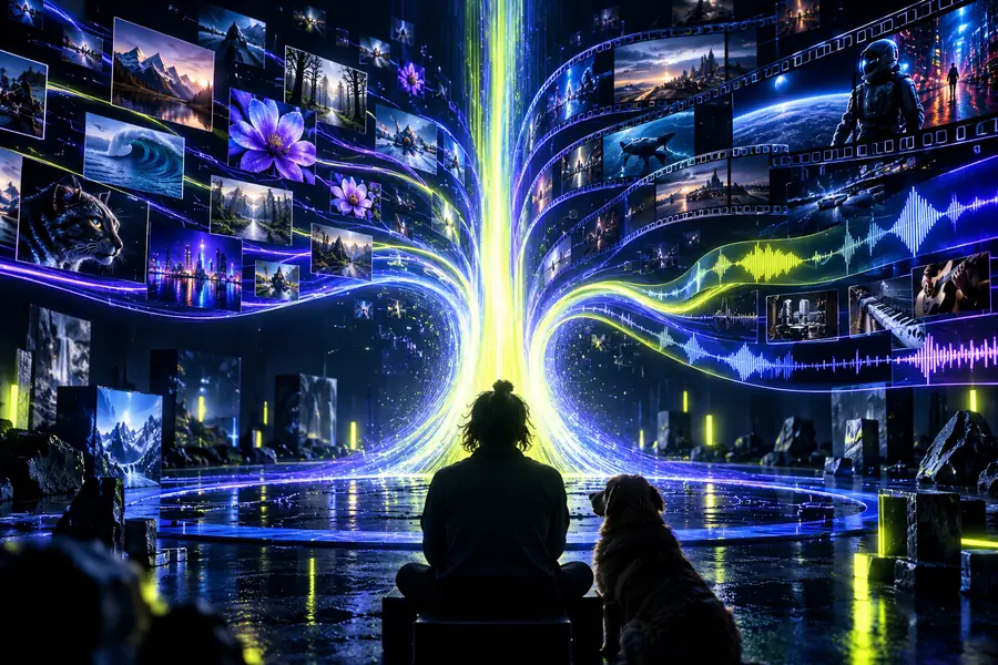 A connected AI media workflow